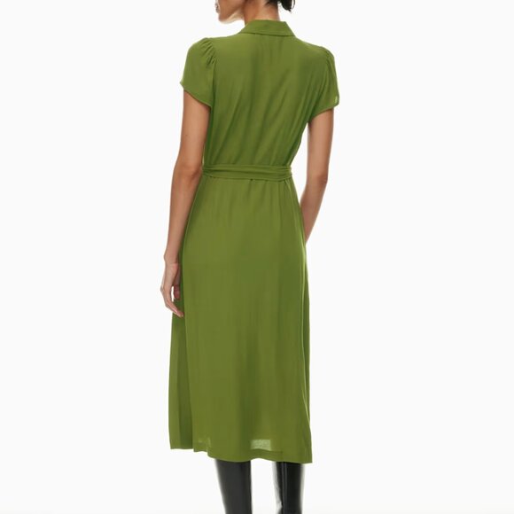 Wilfred Green Button Down Shirt Dress - Picture 5 of 12